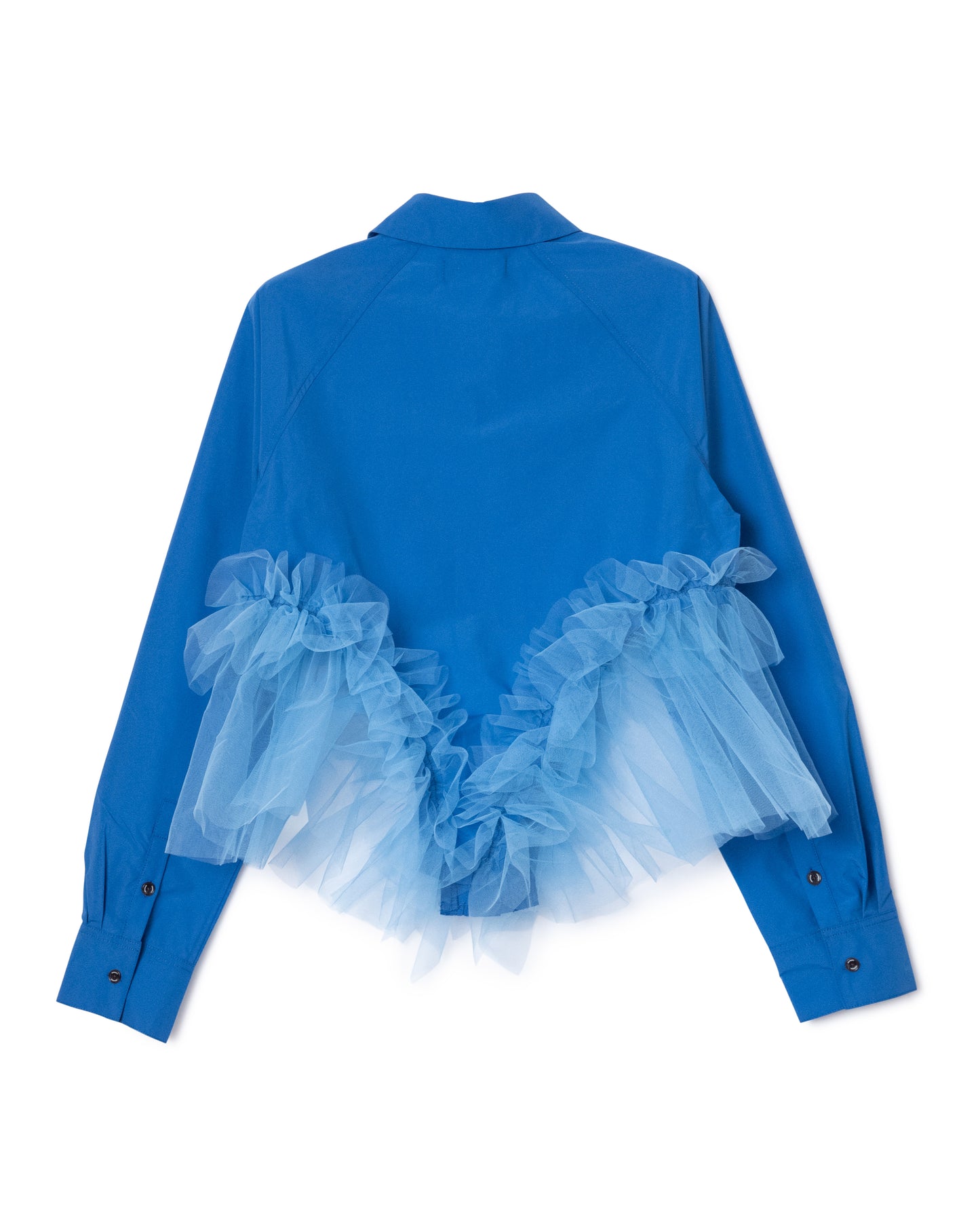 [PRE ORDER] GATHER TULLE SHIRT (BLUE)
