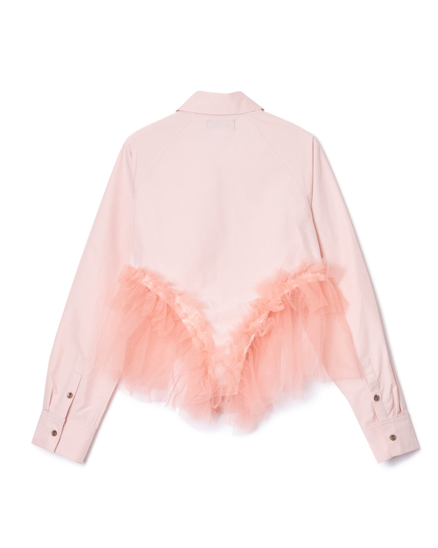 [PRE ORDER] GATHER TULLE SHIRT (PINK)