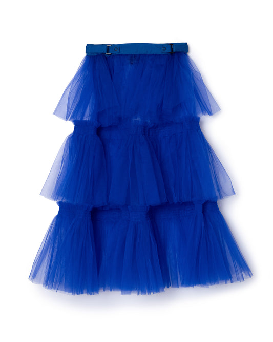 [PRE ORDER] TULLE TIERED SKIRT (BLUE)