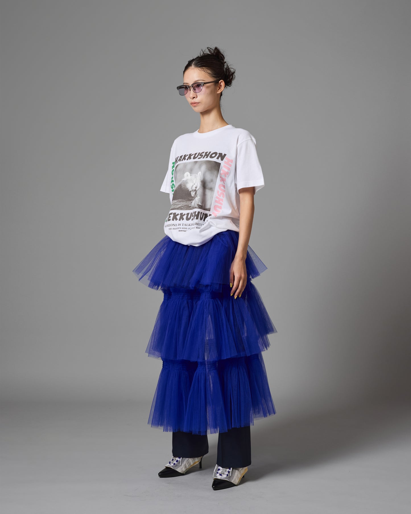 [PRE ORDER] TULLE TIERED SKIRT (BLUE)