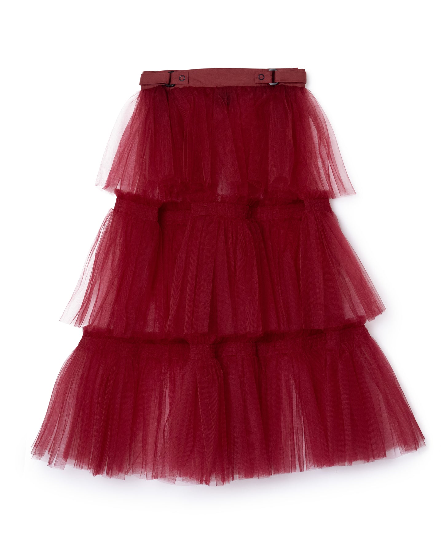 [PRE ORDER] TULLE TIERED SKIRT (RED)