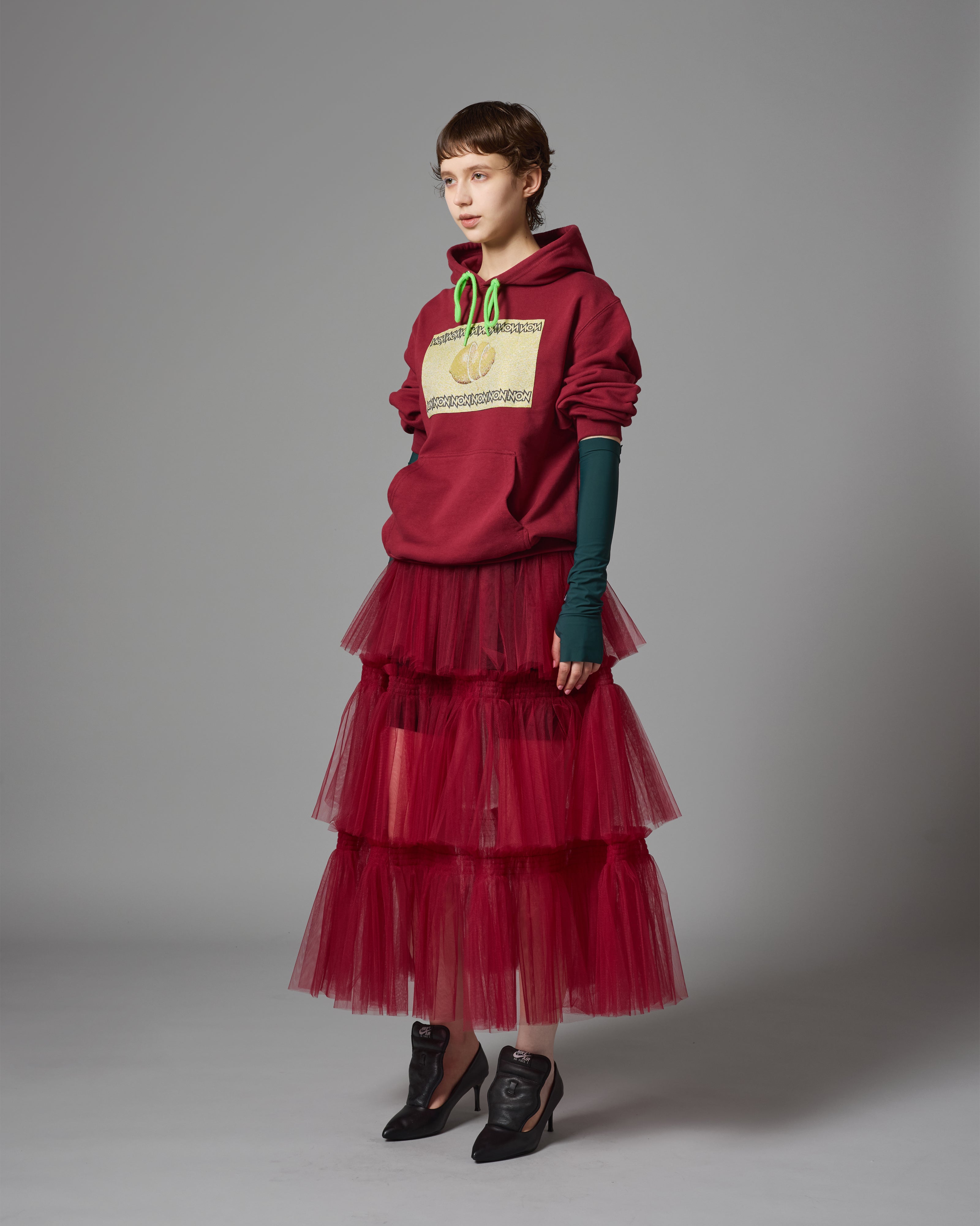 TULLE TIERED SKIRT (RED) – NON TOKYO