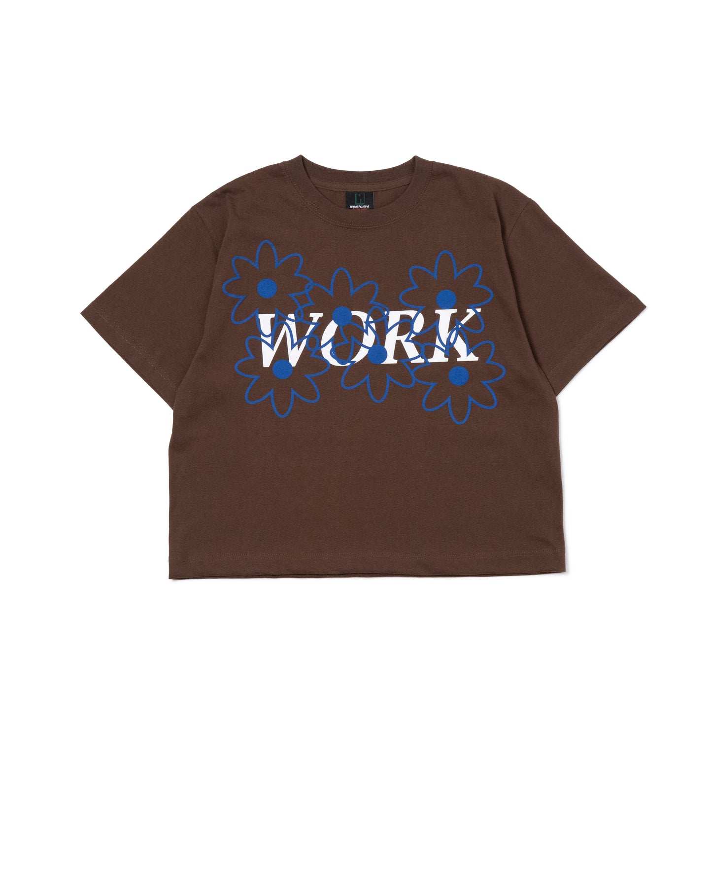 [PRE ORDER] PRINT SHORT T-SHIRT (WORK / BROWN)