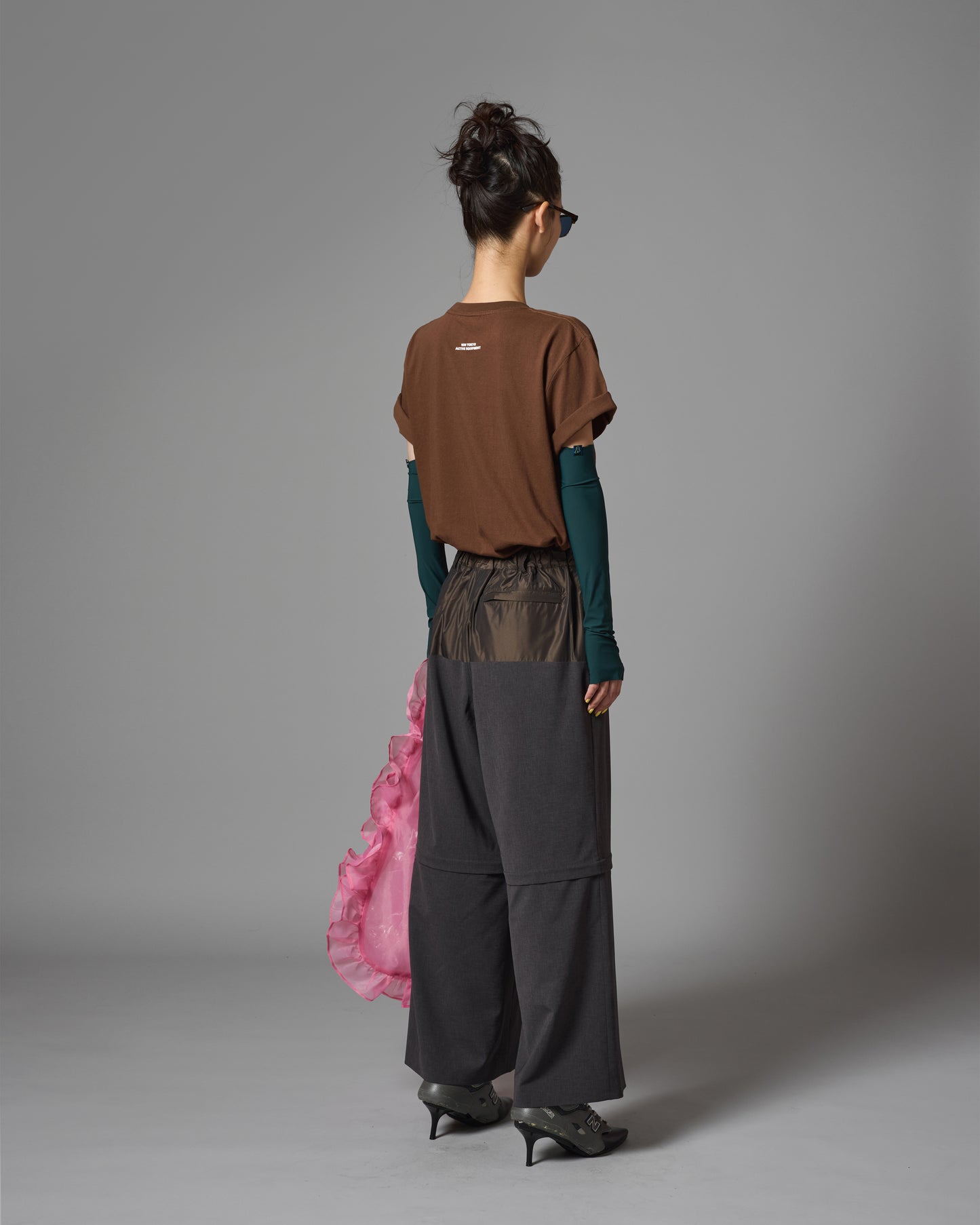 [PRE ORDER] PRINT SHORT T-SHIRT (WORK / BROWN)