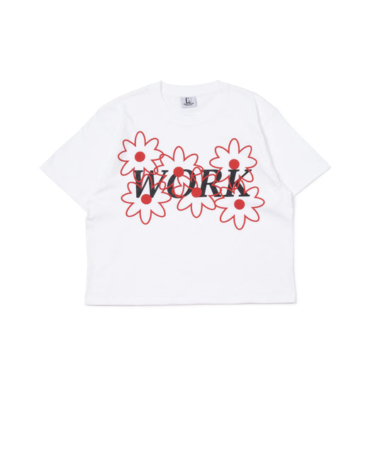 [PRE ORDER] PRINT SHORT T-SHIRT (WORK / WHITE)