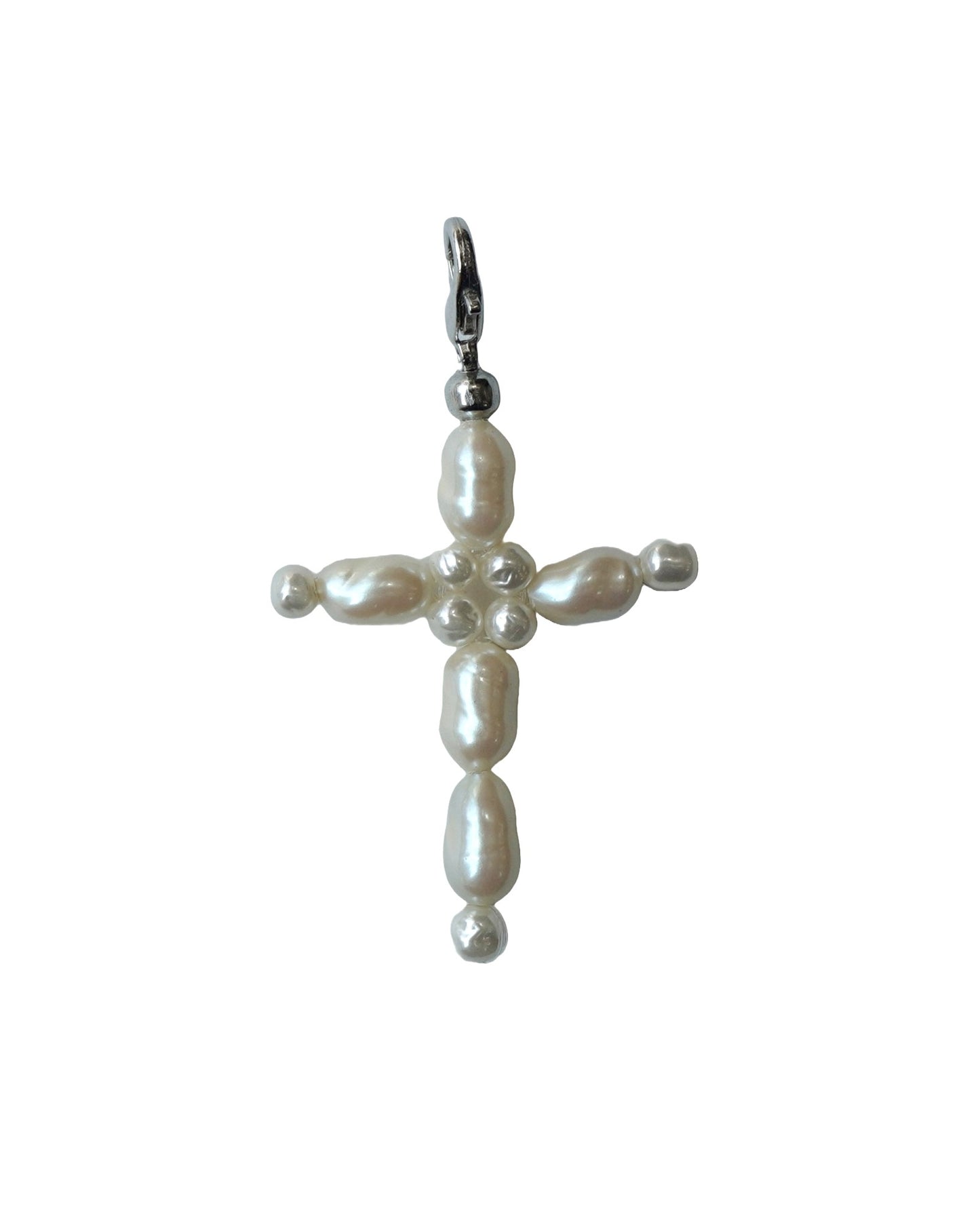 [PRE ORDER] PEARL MOTIF LAYERED NECKLACE (CROSS)