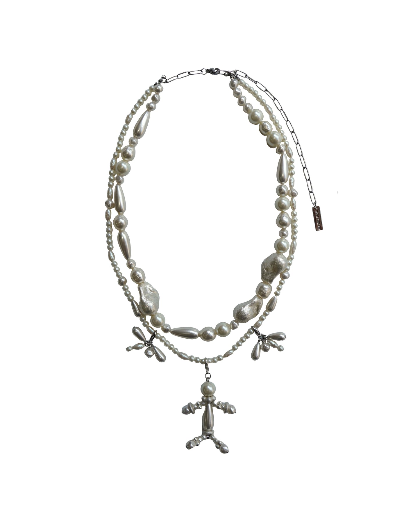 [PRE ORDER] PEARL MOTIF LAYERED NECKLACE (DOLL)