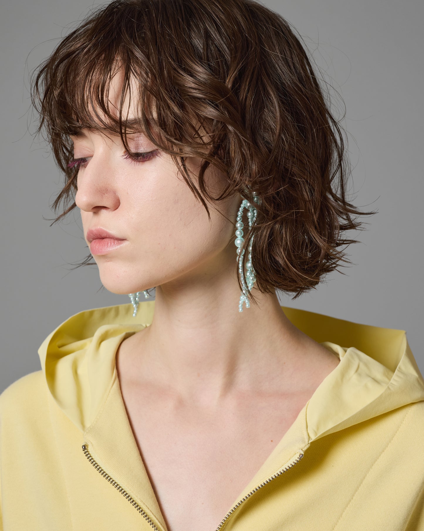[PRE ORDER] FRINGE PEARL EARRING (BLUE)