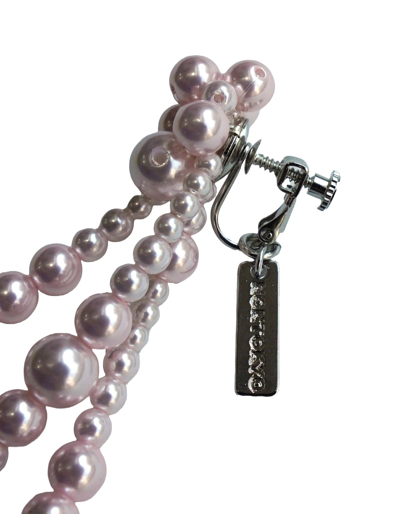 [PRE ORDER] FRINGE PEARL EARRING (PINK)