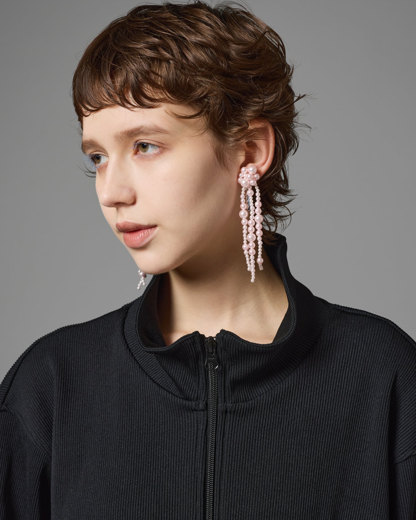 [PRE ORDER] FRINGE PEARL EARRING (PINK)