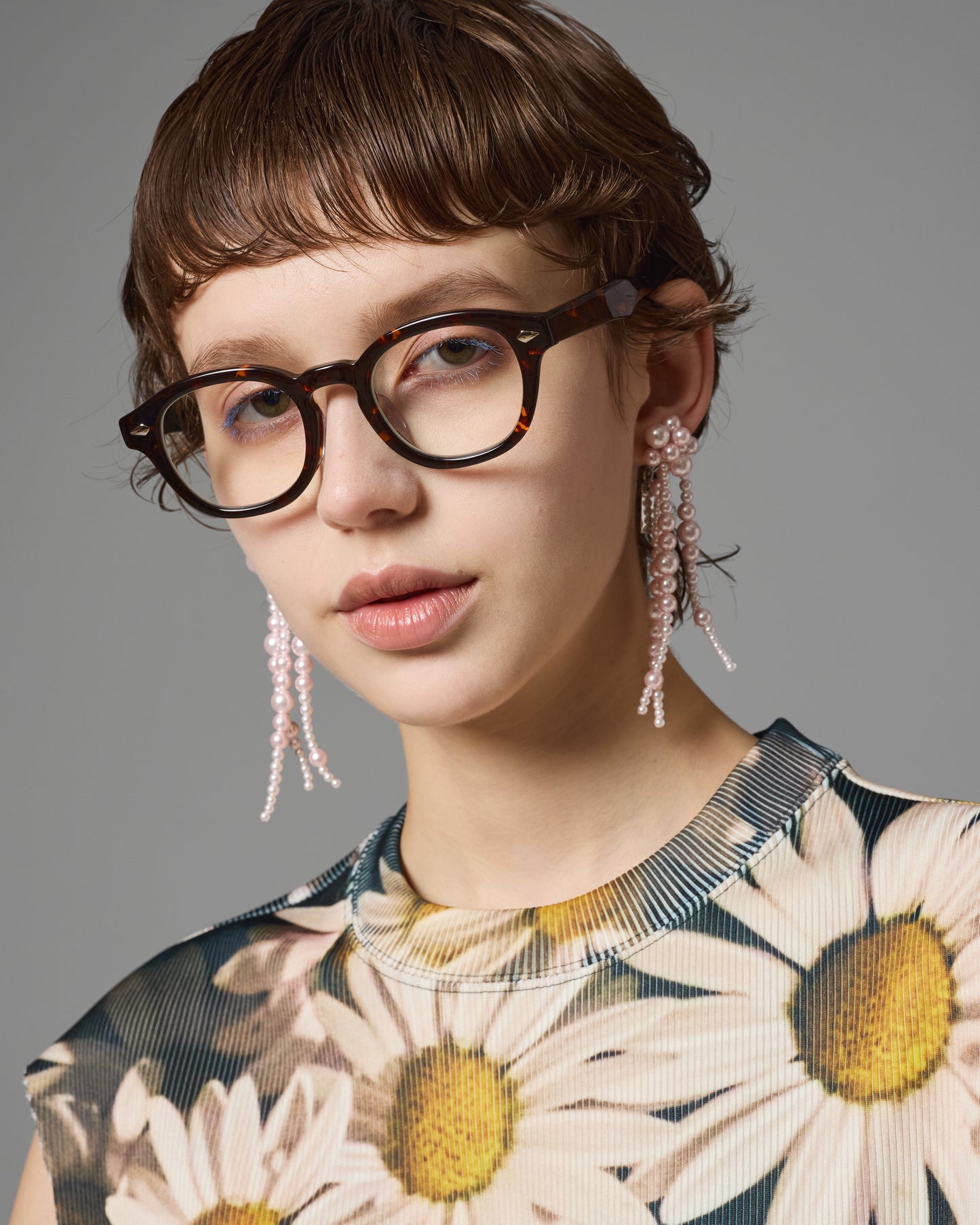 [PRE ORDER] FRINGE PEARL EARRING (PINK)