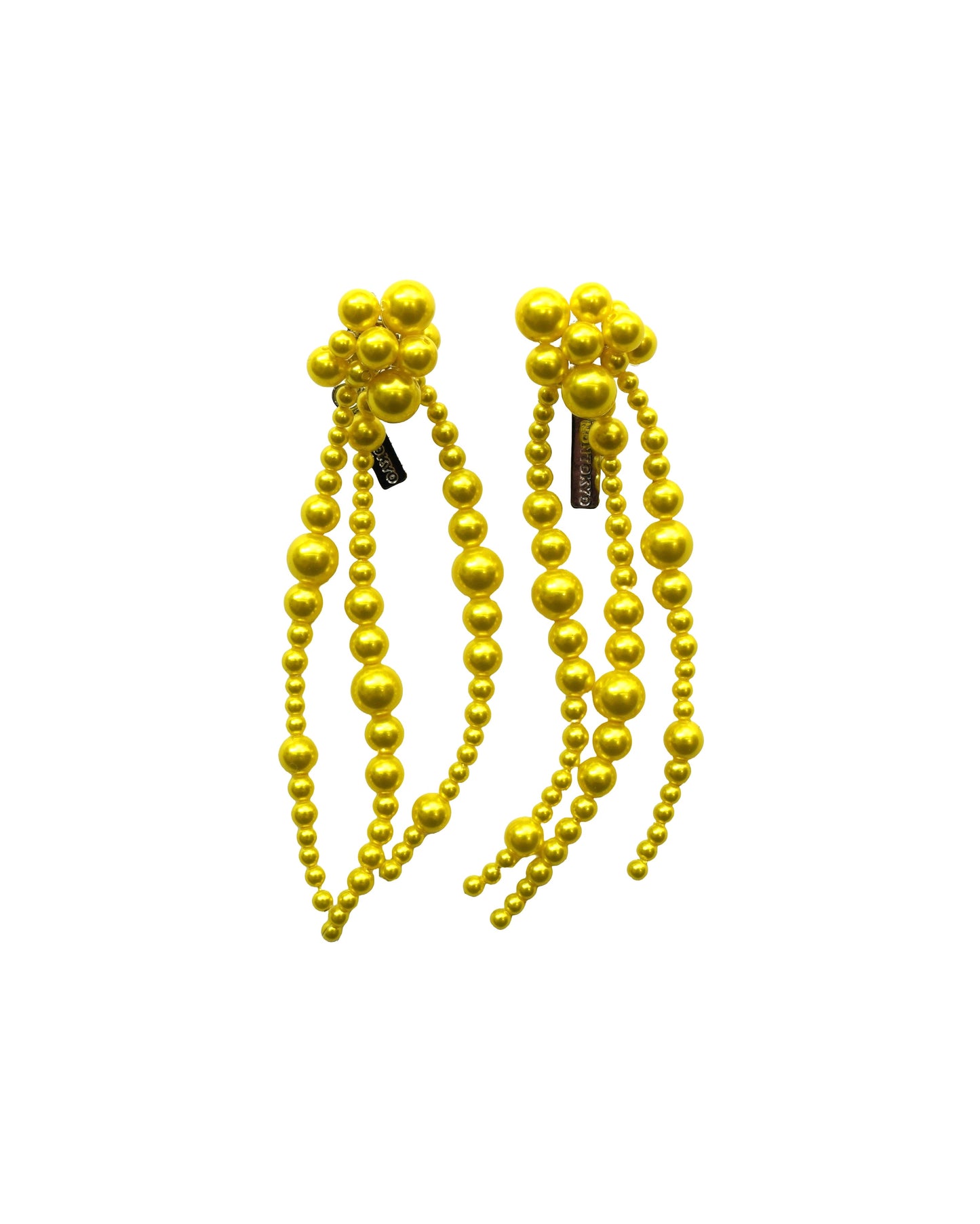 [PRE ORDER] FRINGE PEARL EARRING (YELLOW)