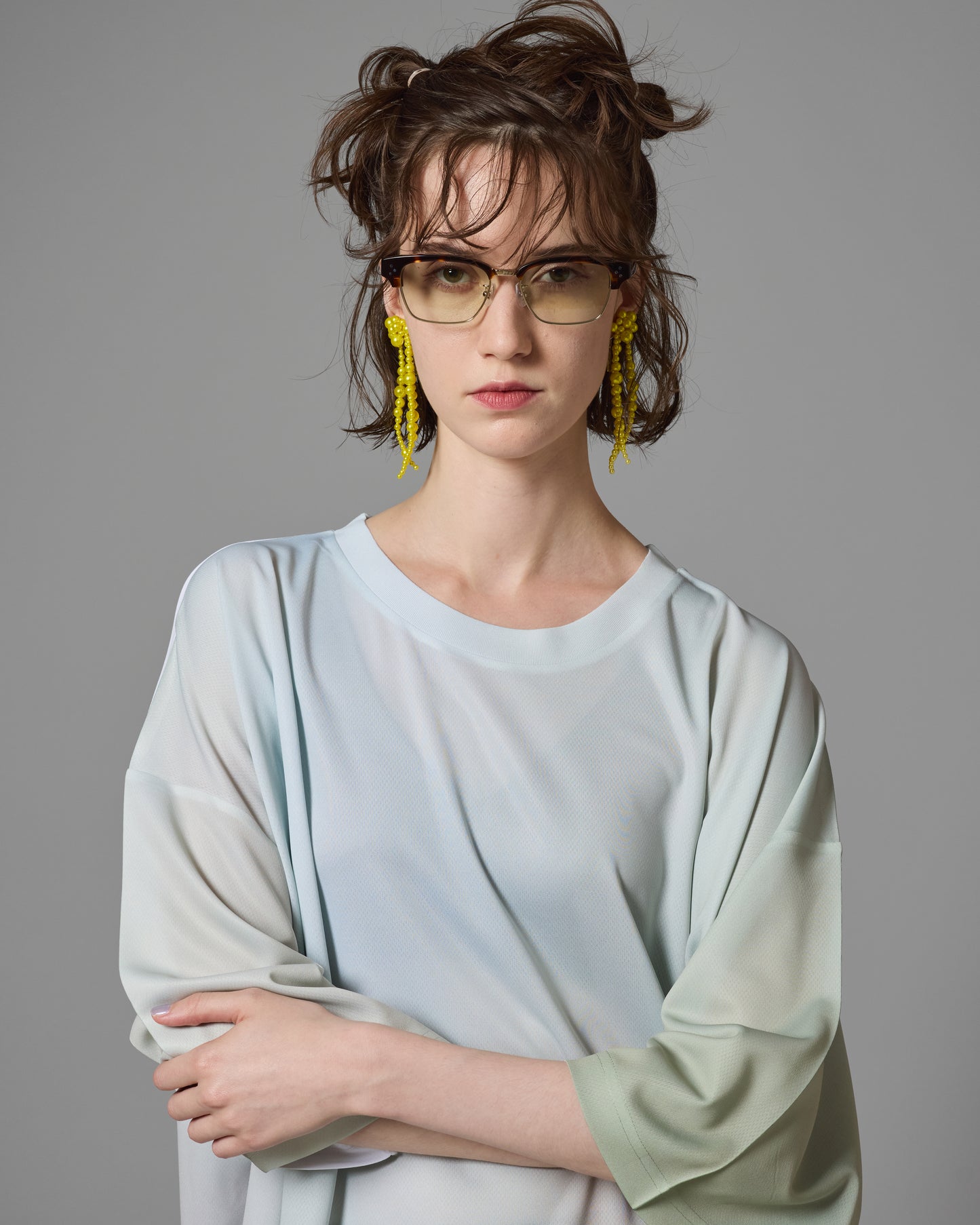 [PRE ORDER] FRINGE PEARL EARRING (YELLOW)
