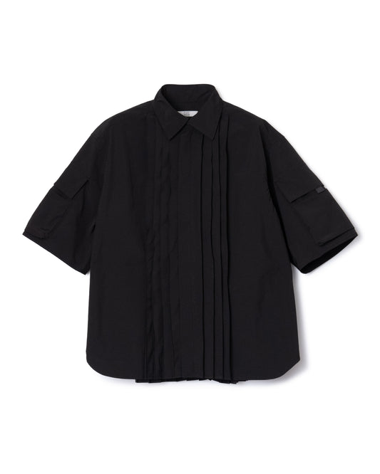 [PRE ORDER] PIN TUCK TECH SHIRT (BLACK)
