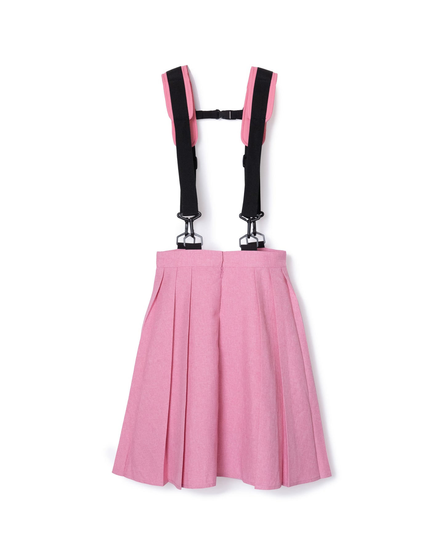 [PRE ORDER] 2WAY SHOULDER GIMMICK PLEATS SKIRT (PINK)
