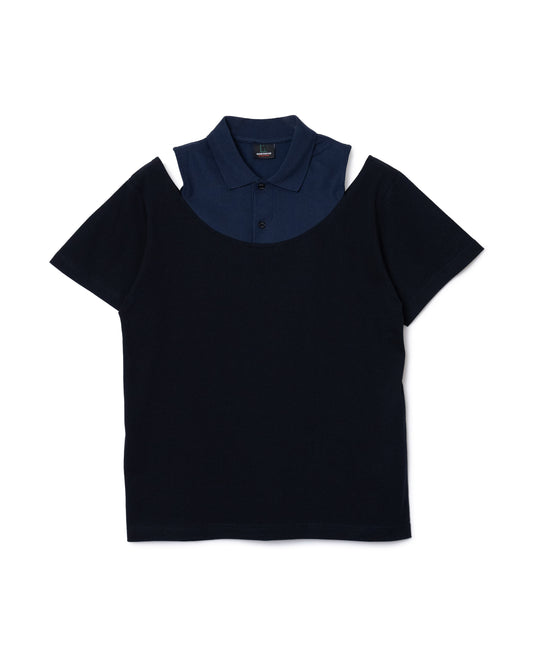 [PRE ORDER] DOCKING POLO SHIRT (NAVY×NAVY)