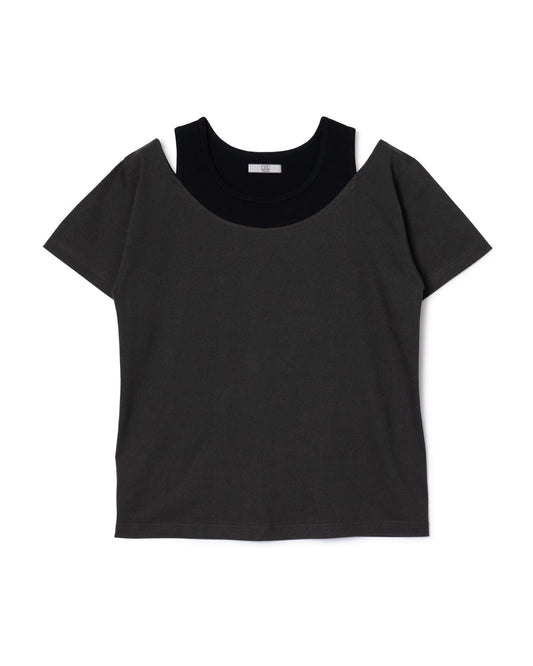 DOCKING TANK T-SHIRT (GRAY×BLACK)