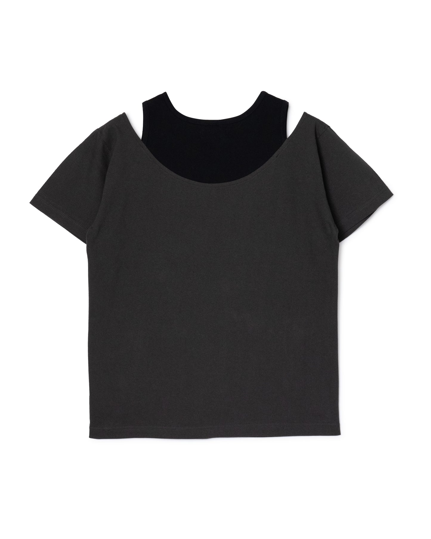 DOCKING TANK T-SHIRT (GRAY×BLACK)