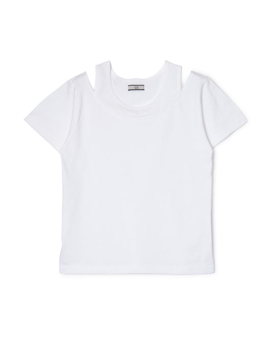 DOCKING TANK T-SHIRT (WHITE×WHITE)