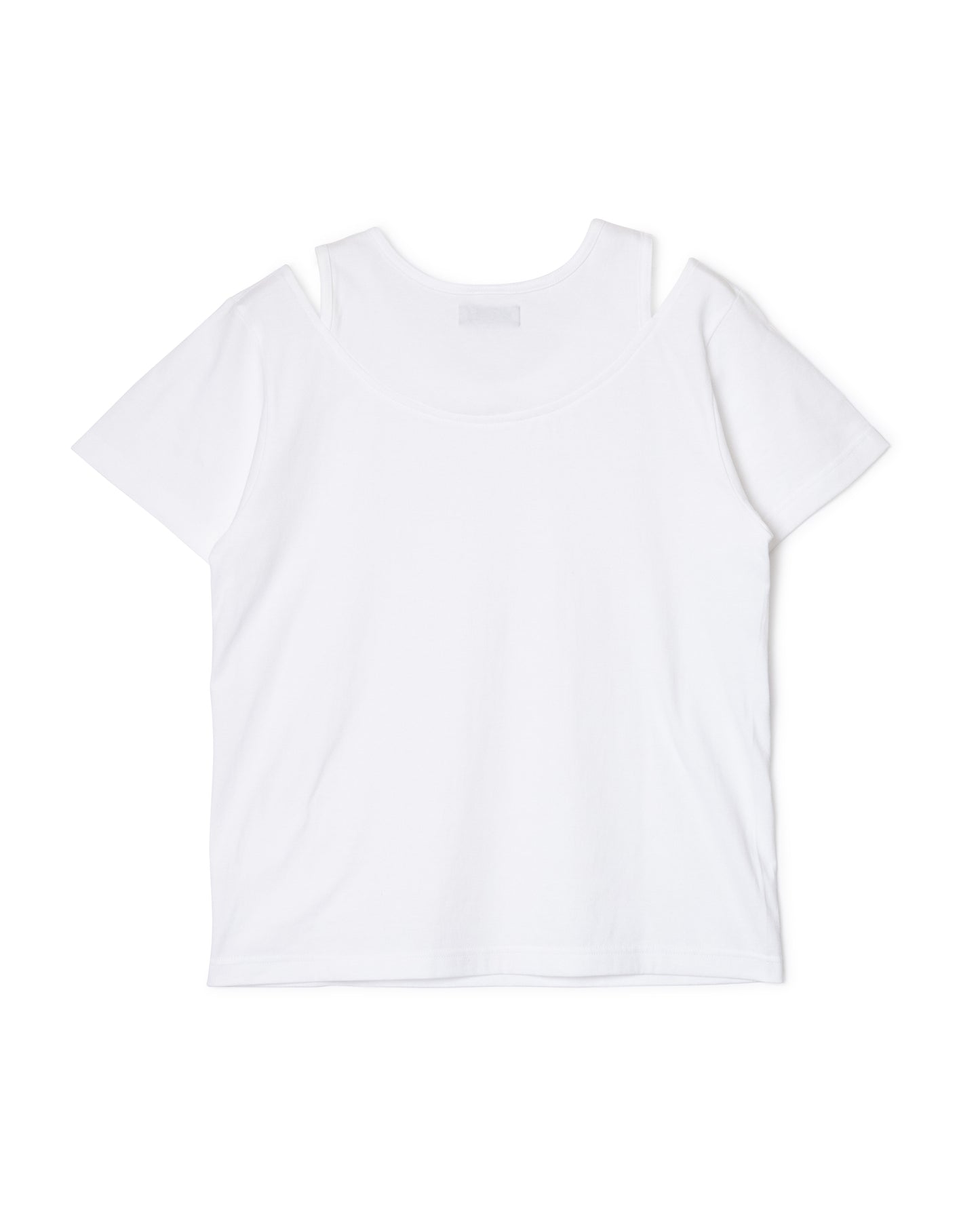 DOCKING TANK T-SHIRT (WHITE×WHITE)
