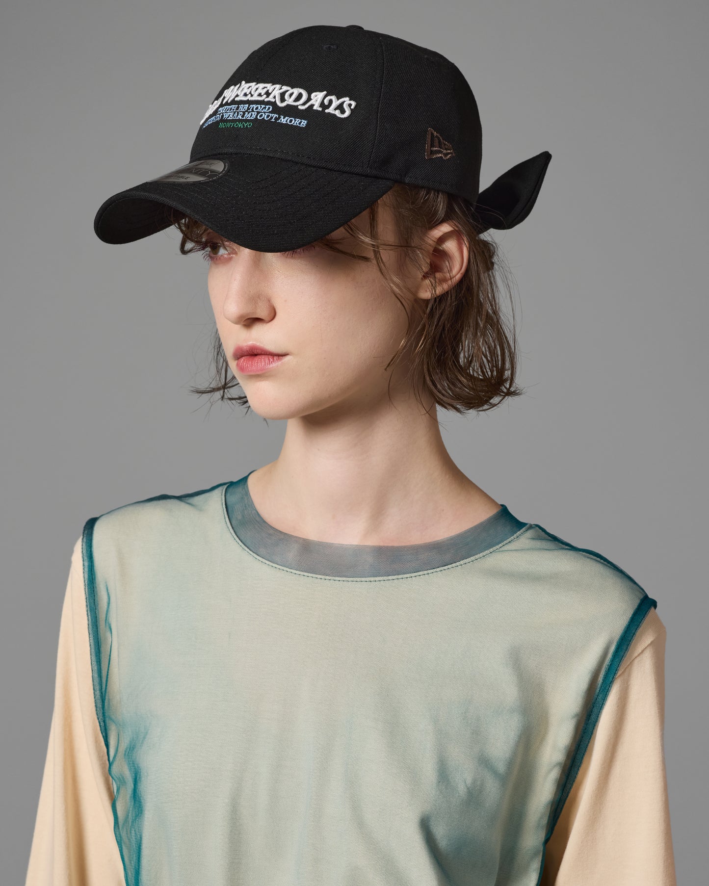 [PRE ORDER] 2WAY RIBBON CAP Feat.NEW ERA (BLACK)