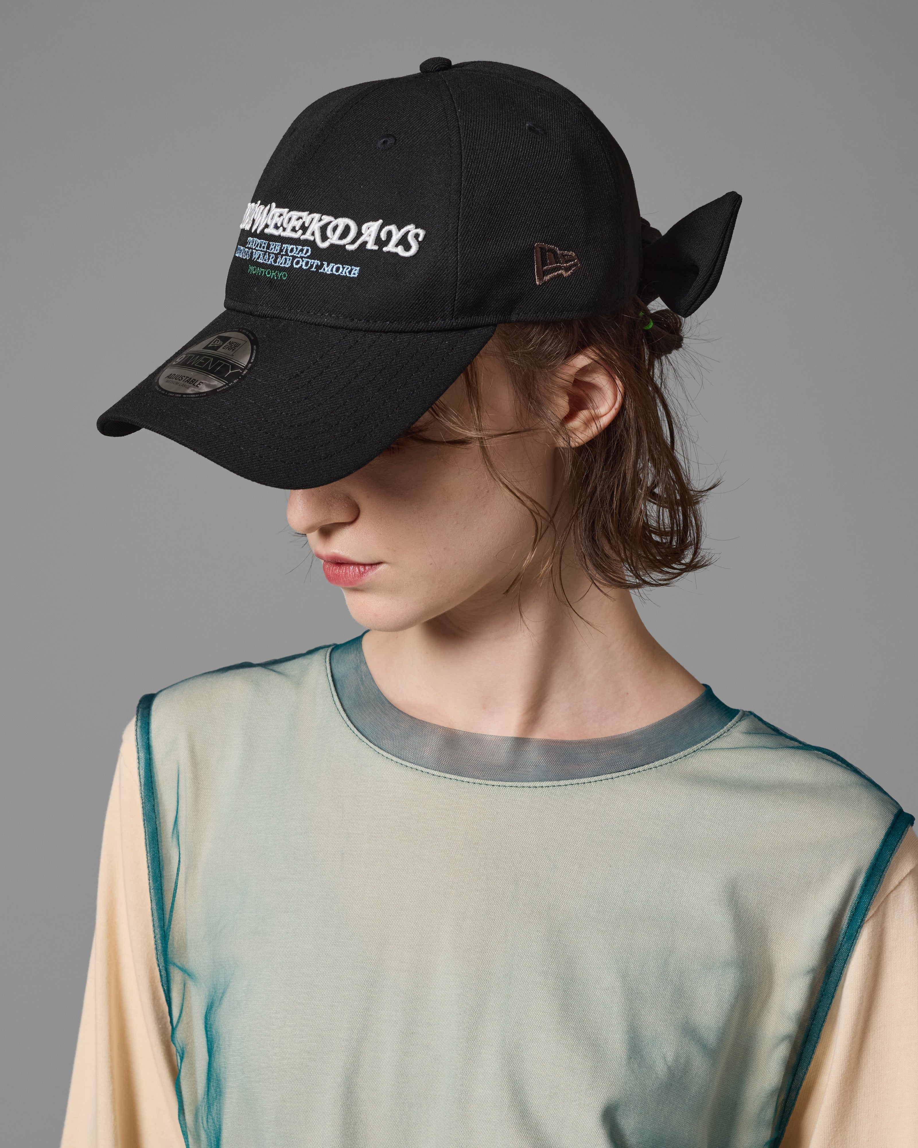 2WAY RIBBON CAP Feat.NEW ERA (BLACK) – NON TOKYO