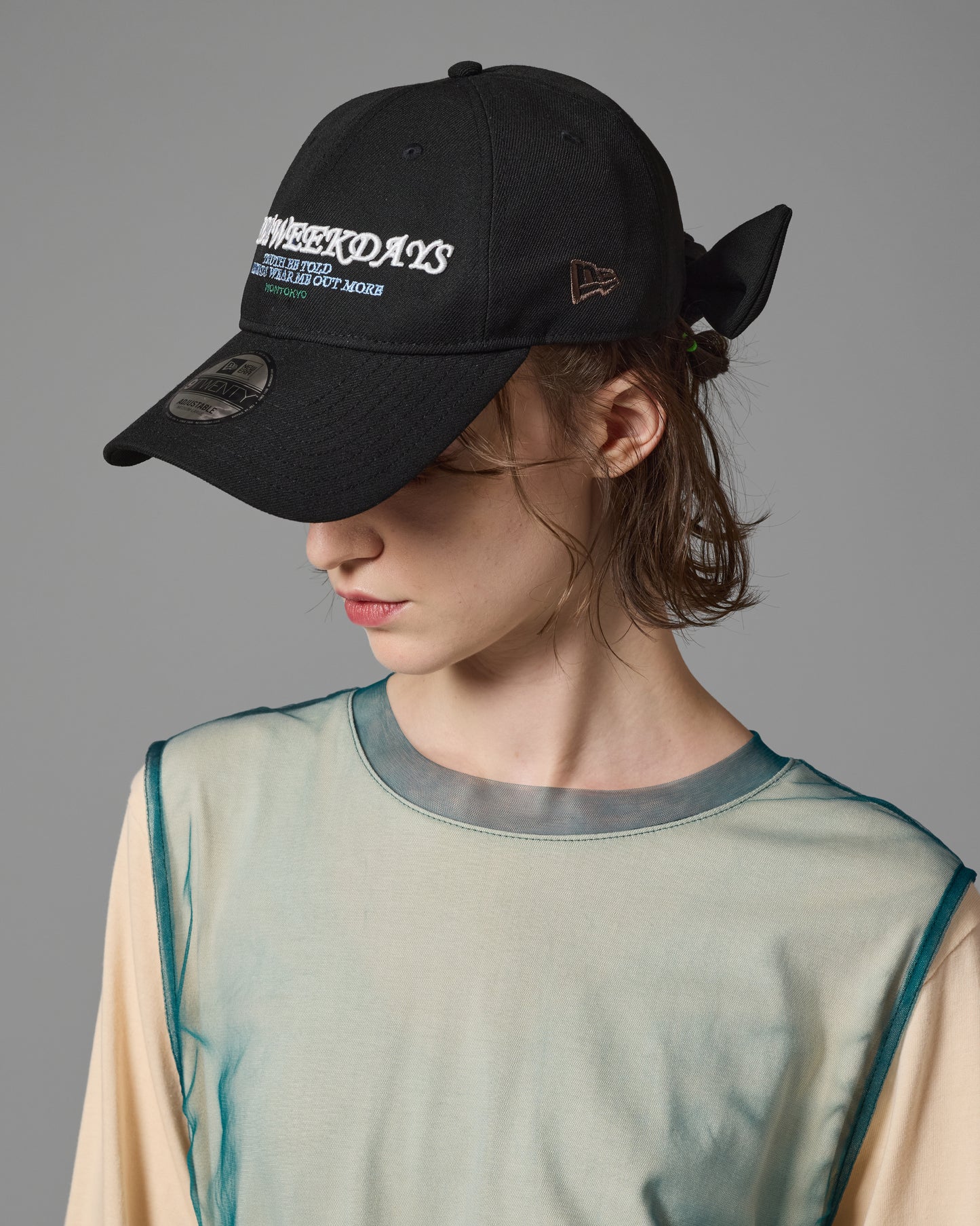 [PRE ORDER] 2WAY RIBBON CAP Feat.NEW ERA (BLACK)