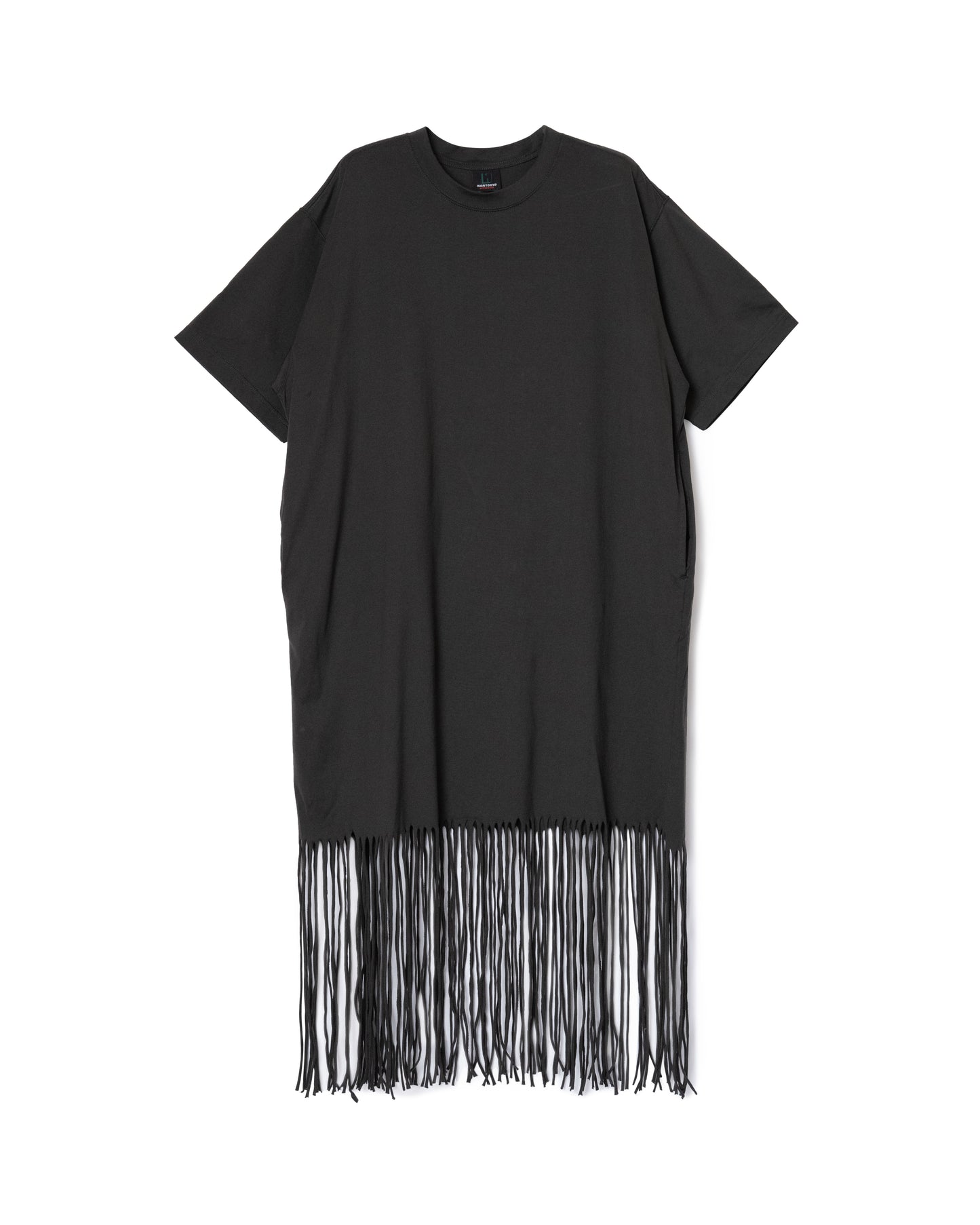 FRINGE T-SHIRT ONE-PIECE(GRAY)