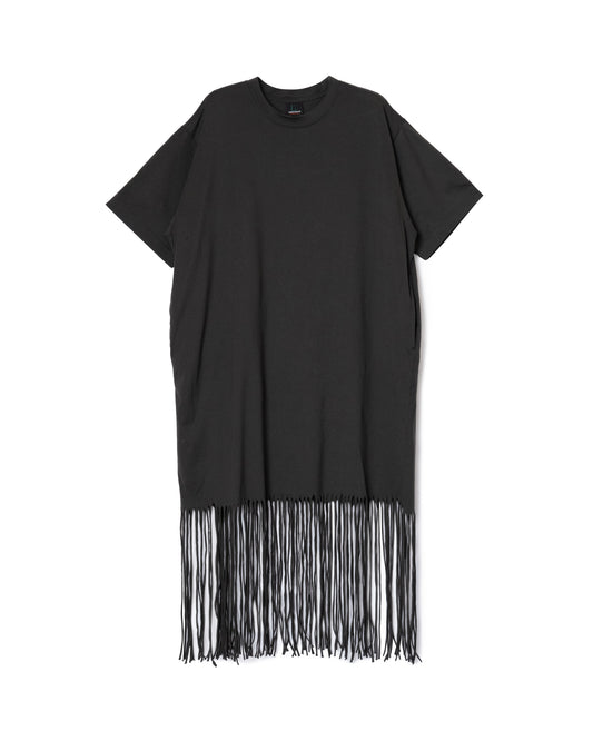 FRINGE T-SHIRT ONE-PIECE(GRAY)