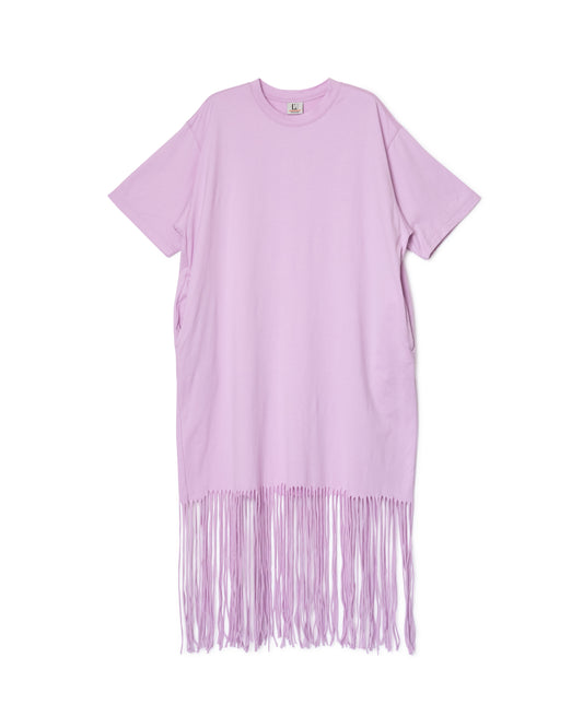 FRINGE T-SHIRT ONE-PIECE(LAVENDER)