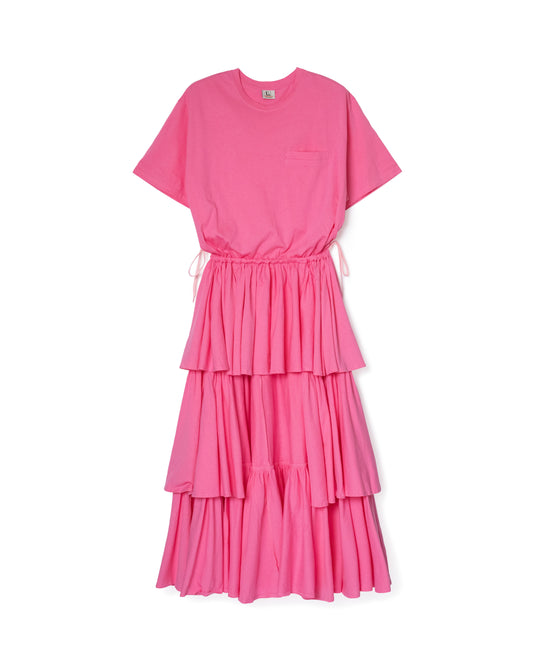 TIRED LONG TEE ONE-PIECE (PINK)