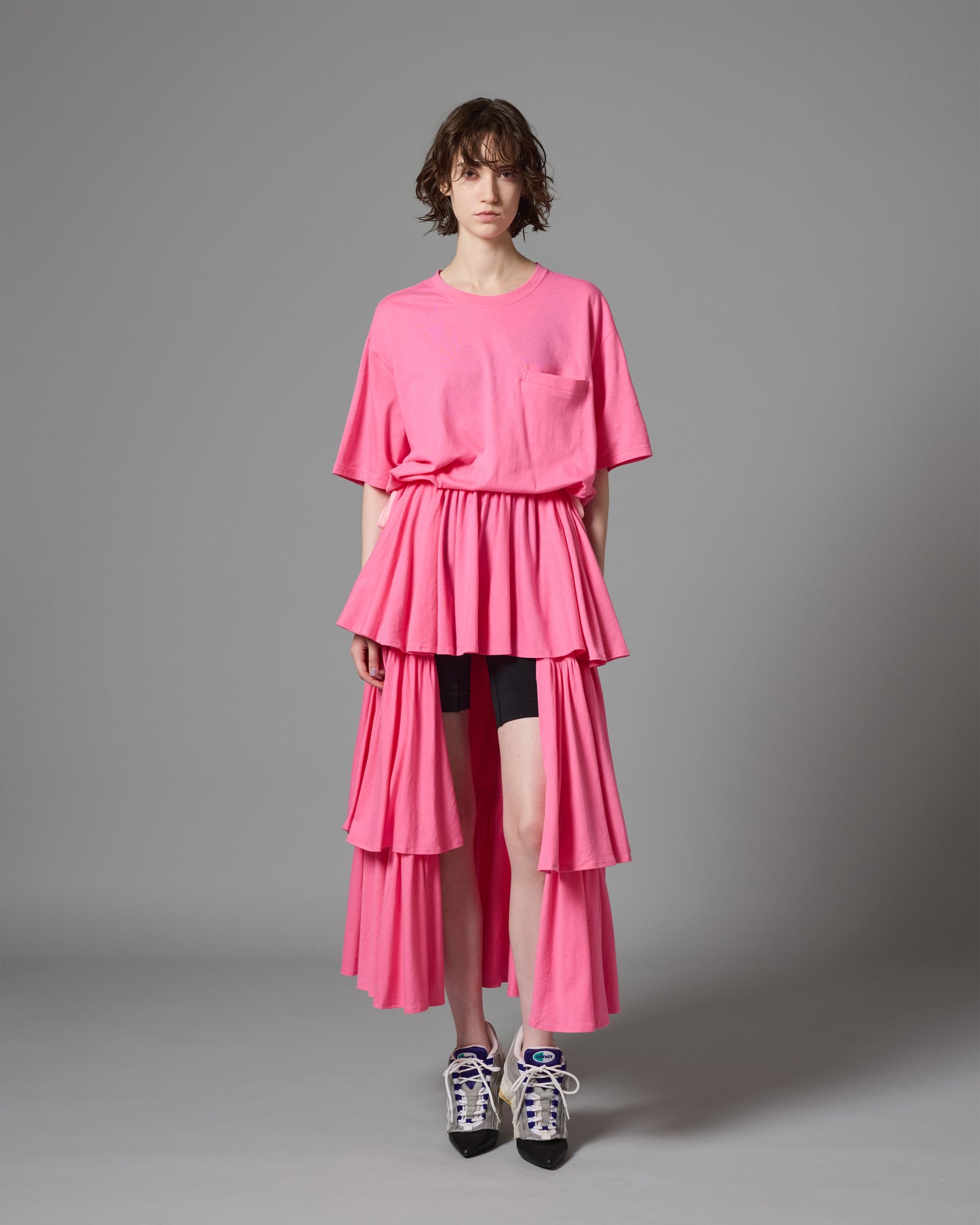 TIRED LONG TEE ONE-PIECE (PINK)