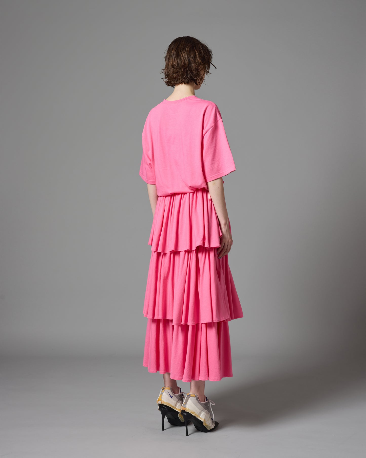 TIRED LONG TEE ONE-PIECE (PINK)