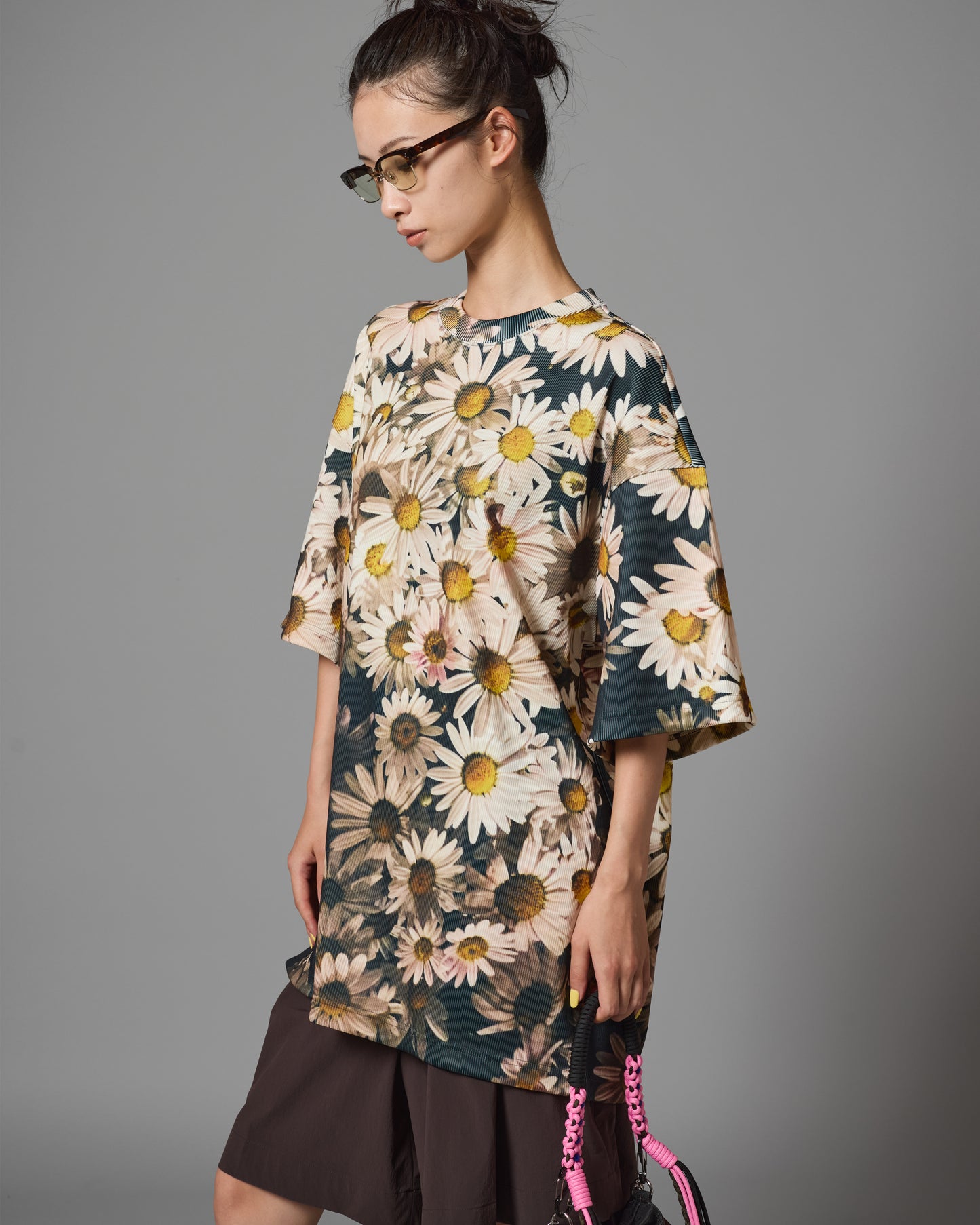 [PRE ORDER] PRINT RIB BIG T-SHIRTS (FLOWER)