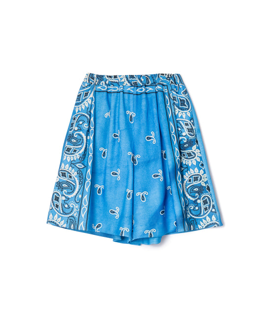 [PRE ORDER] PRINT RIB WIDE SHORTS (BANDANA)
