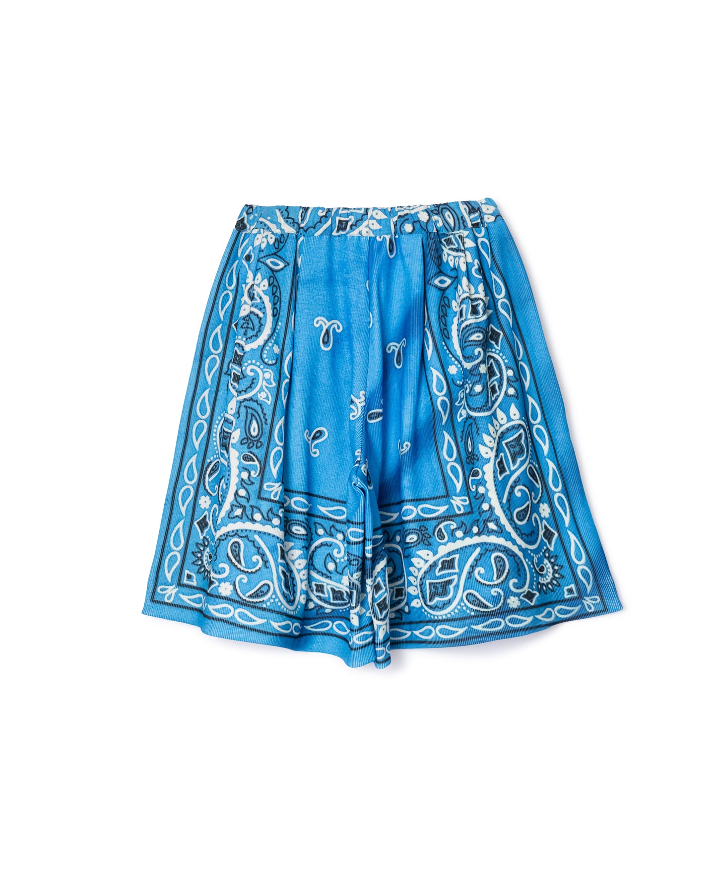 [PRE ORDER] PRINT RIB WIDE SHORTS (BANDANA)