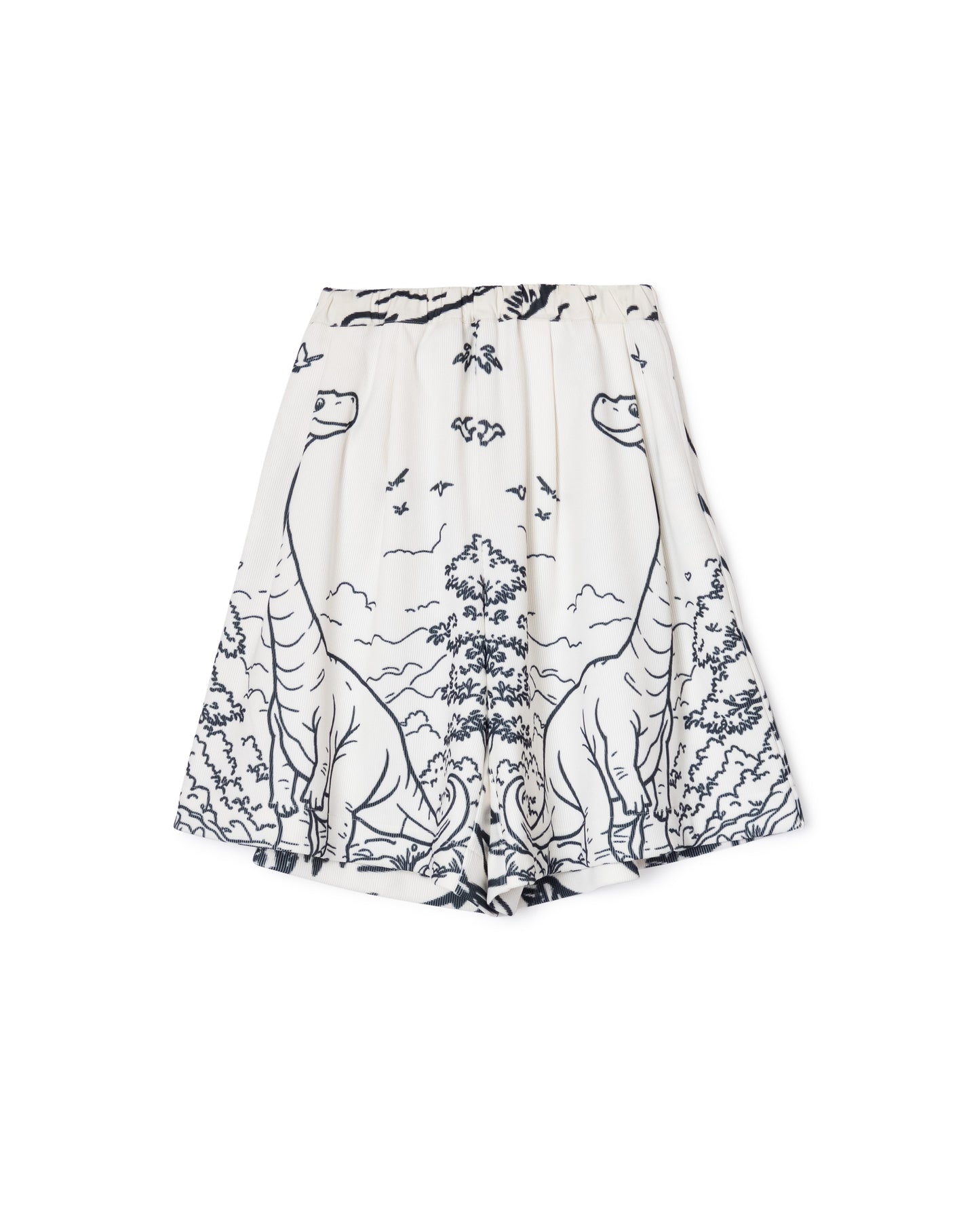 [PRE ORDER] PRINT RIB WIDE SHORTS (DRAWING)