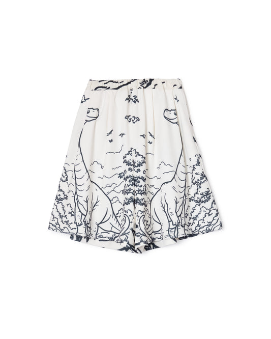 [PRE ORDER] PRINT RIB WIDE SHORTS (DRAWING)