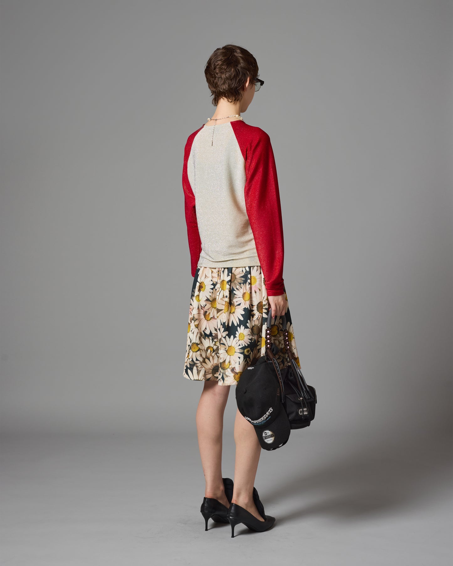 [PRE ORDER] PRINT RIB WIDE SHORTS (FLOWER)
