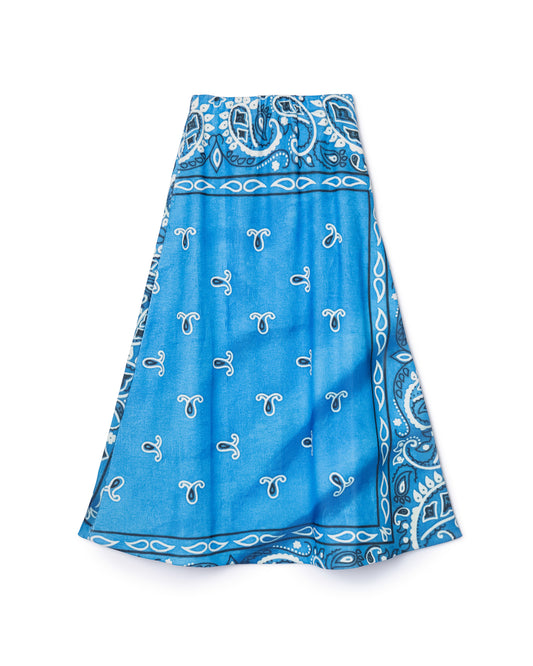 [PRE ORDER] PRINT RIB LONG SKIRT (BANDANA)