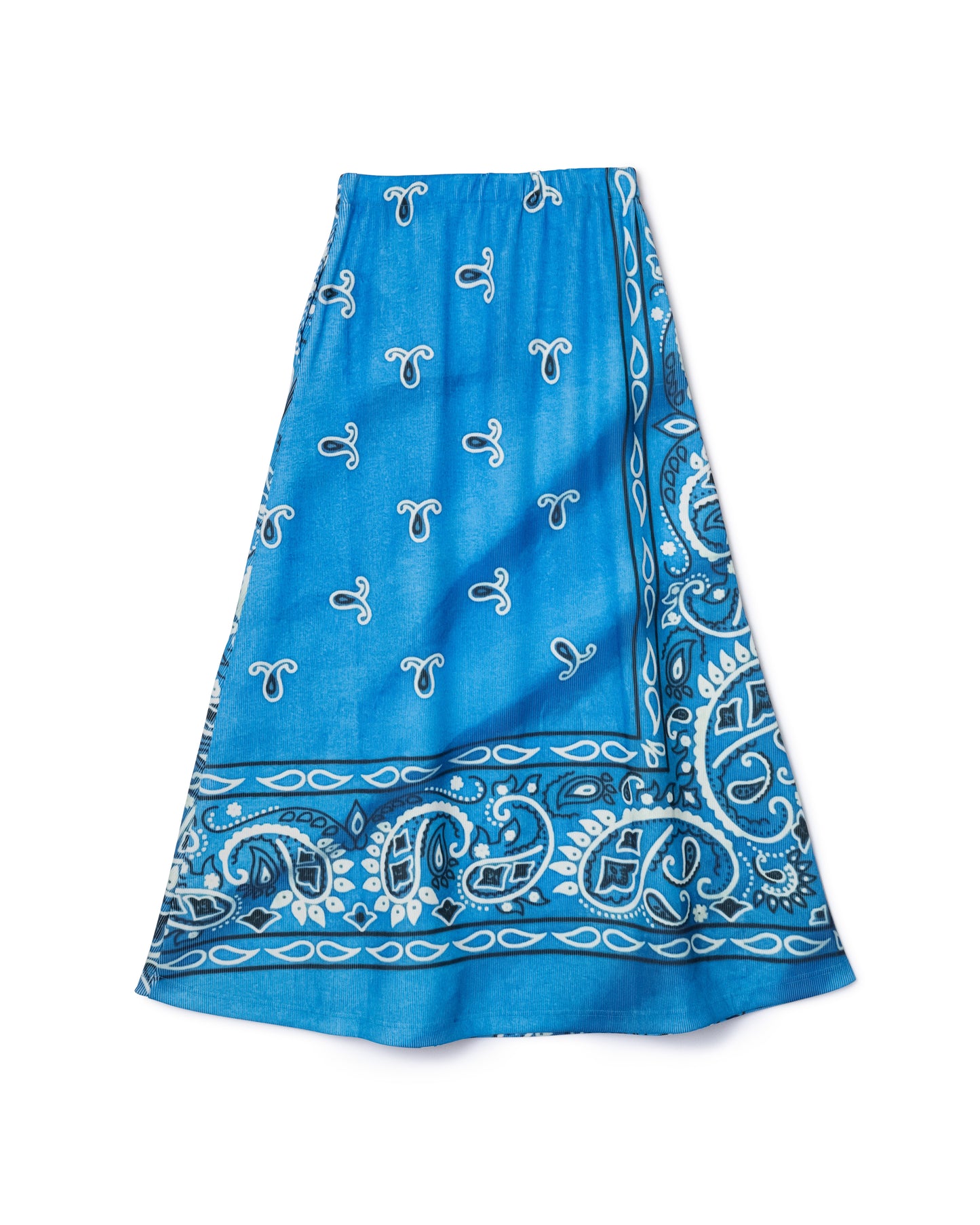 [PRE ORDER] PRINT RIB LONG SKIRT (BANDANA)