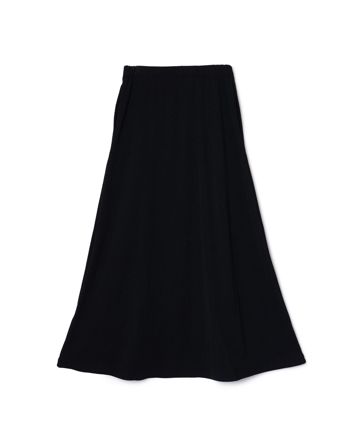 [PRE ORDER] RIB LONG SKIRT (BLACK)