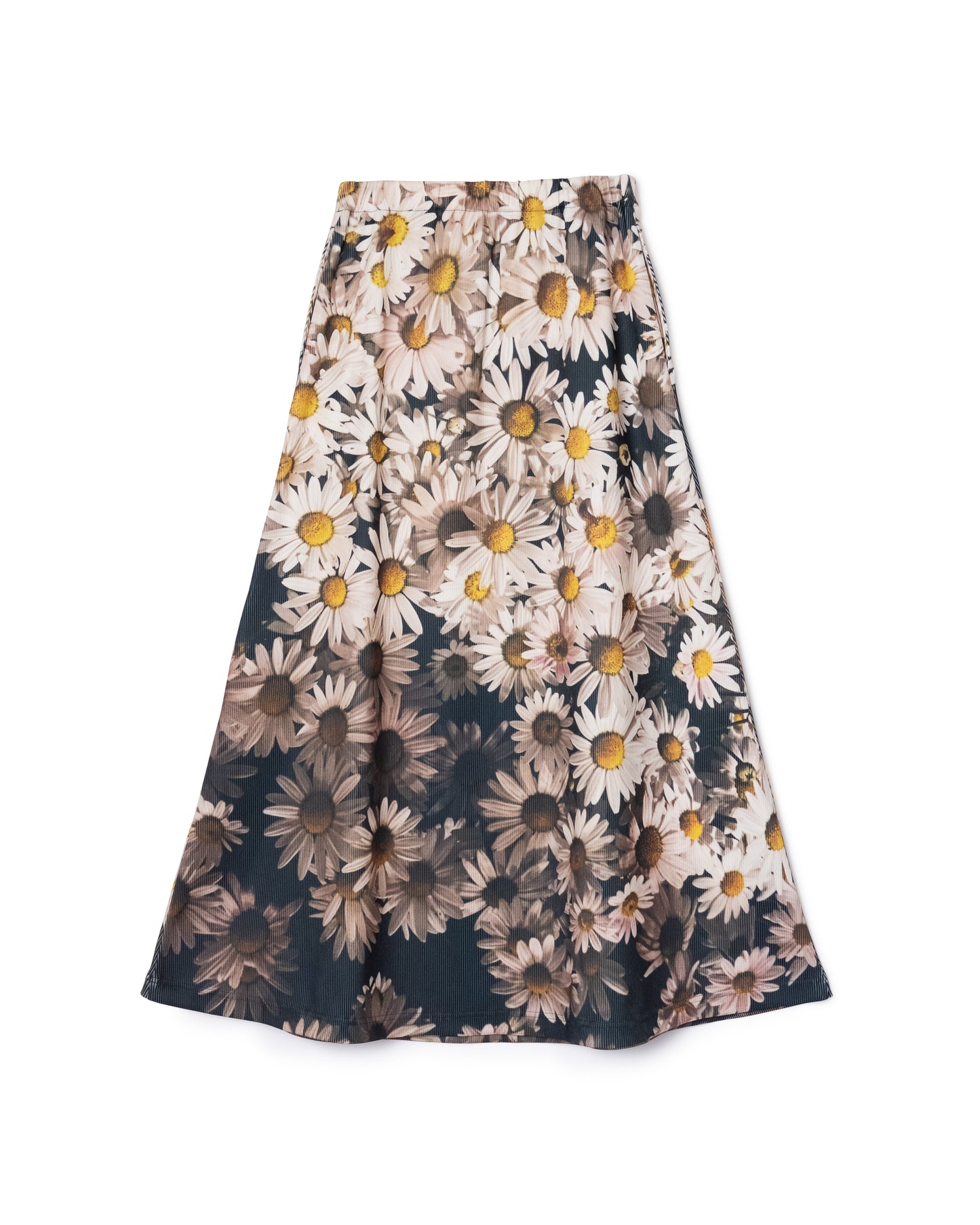 [PRE ORDER] PRINT RIB LONG SKIRT (FLOWER)