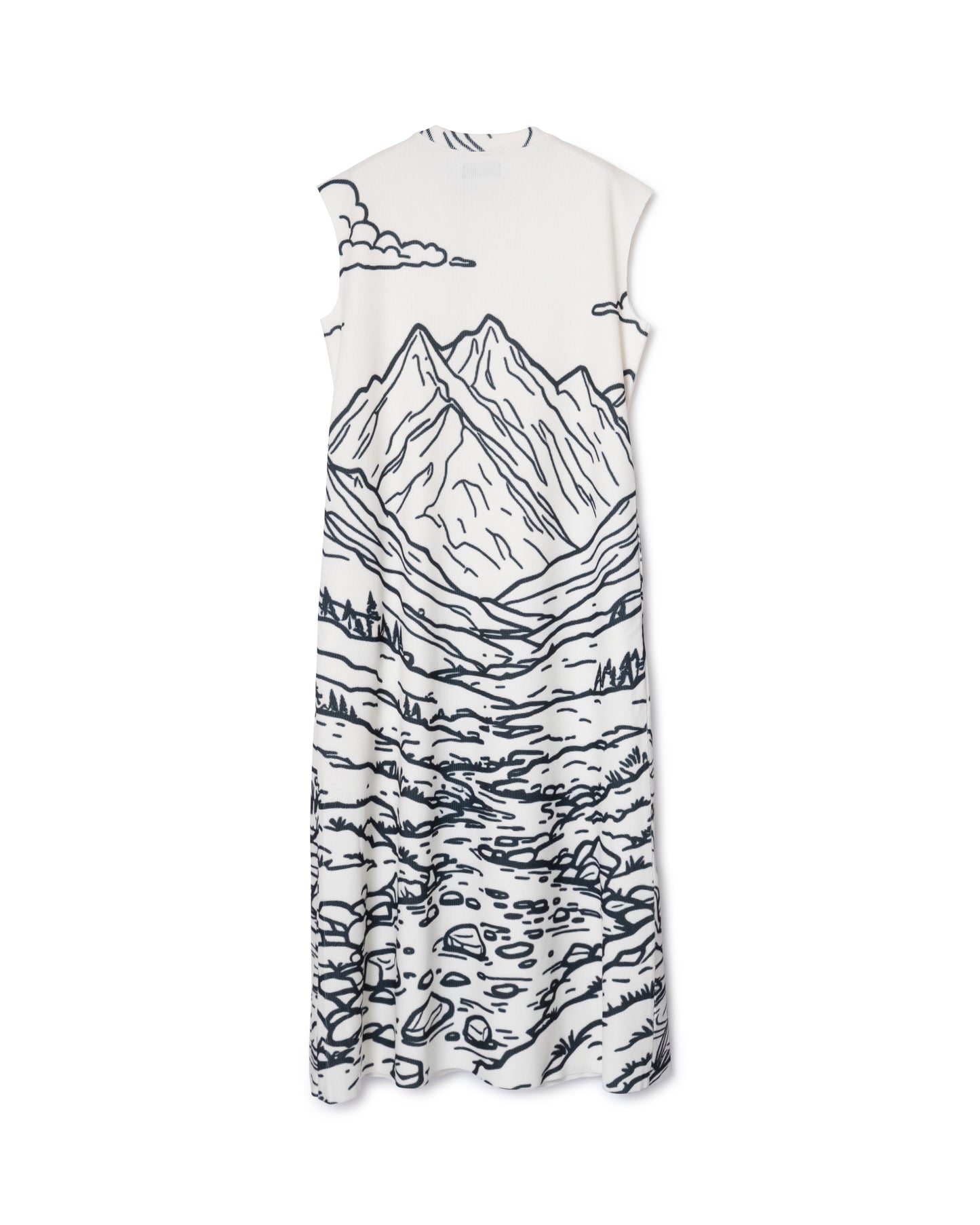 [PRE ORDER] PRINT RIB NO SLEEVE ONE-PIECE (DRAWING)