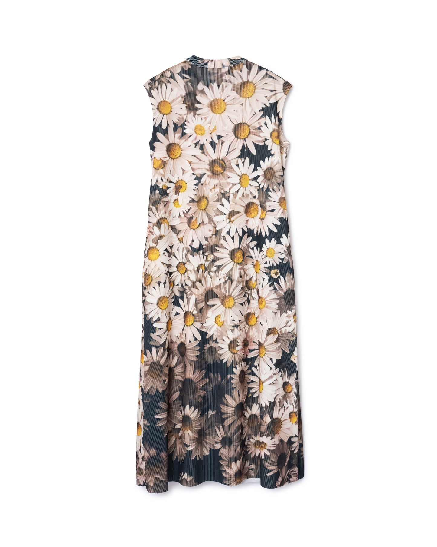[PRE ORDER] PRINT RIB NO SLEEVE ONE-PIECE (FLOWER)