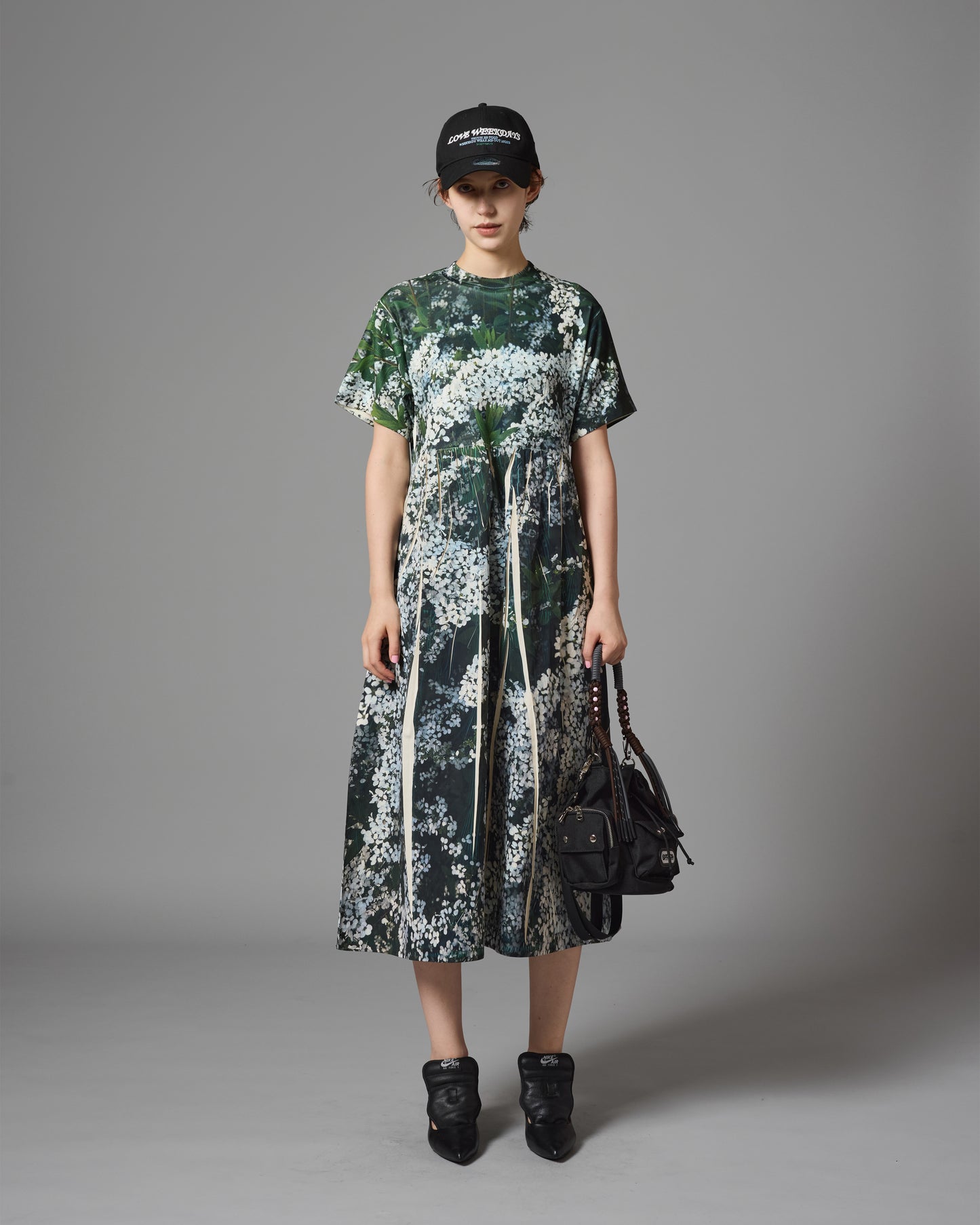 [PRE ORDER] DIRECT PRINT RIB ONE-PIECE (FLOWER)