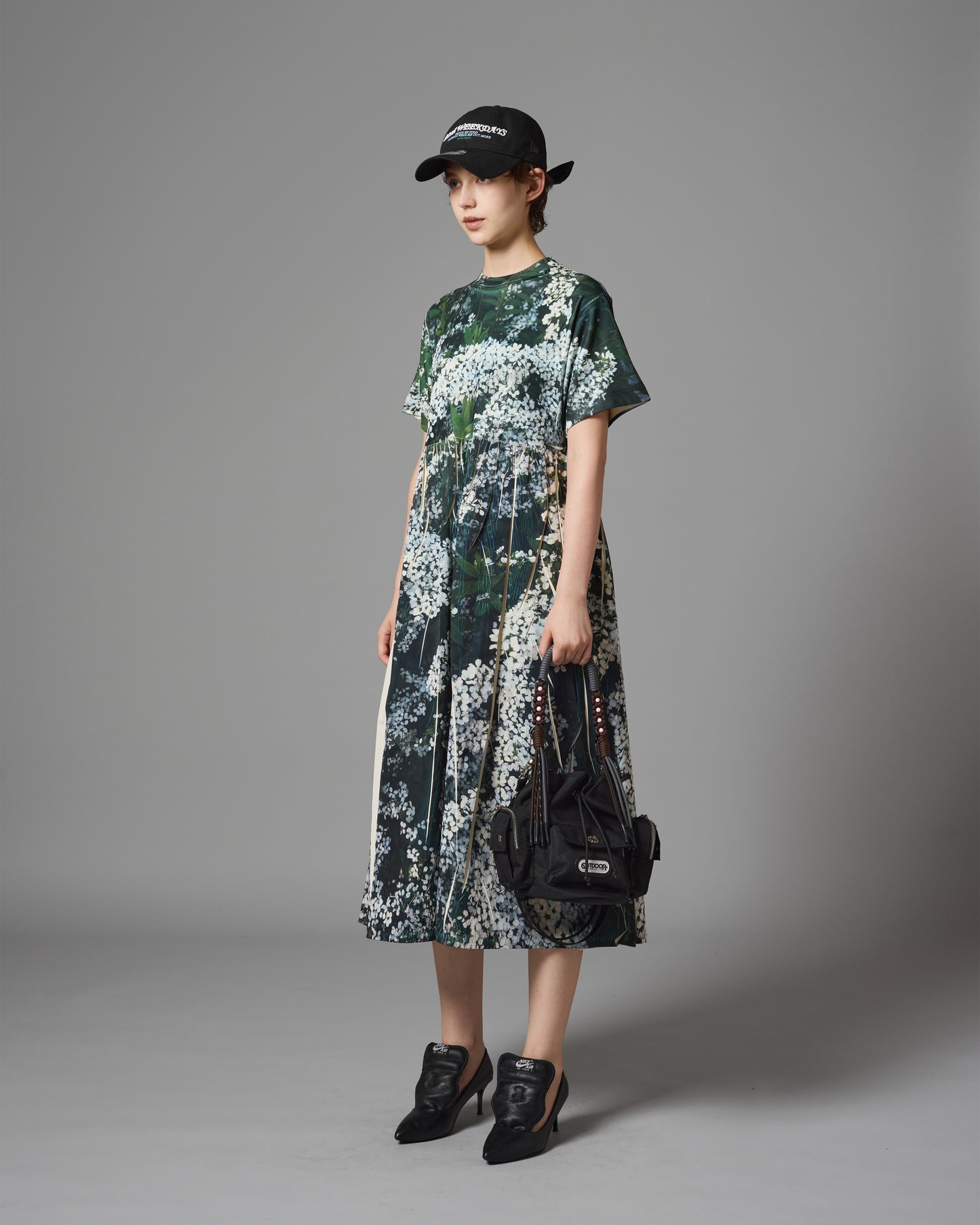 [PRE ORDER] DIRECT PRINT RIB ONE-PIECE (FLOWER)