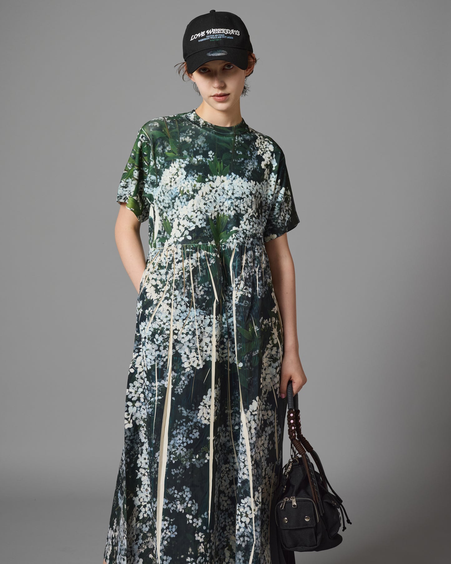 [PRE ORDER] DIRECT PRINT RIB ONE-PIECE (FLOWER)