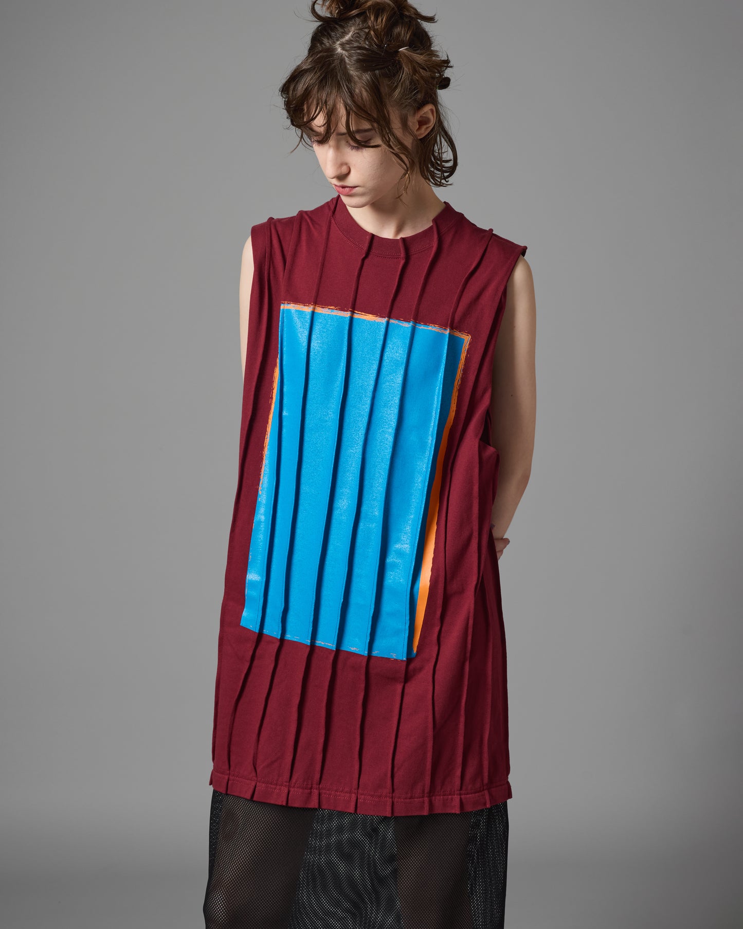 PIN TACK ONE-PIECE  (WINE)