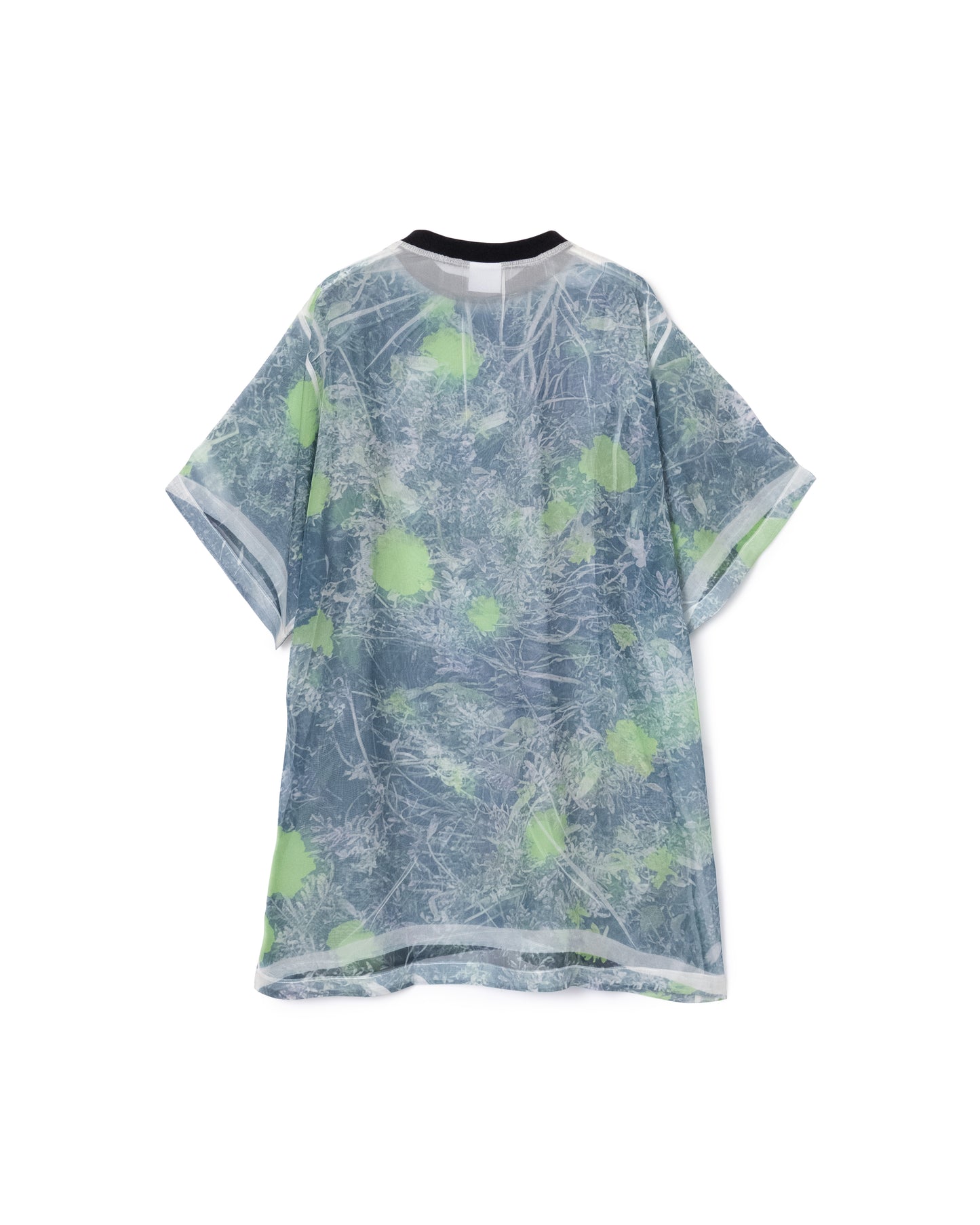 [PRE ORDER] DIRECT PRINT SHEER T-SHIRT (GREEN FLOWER)